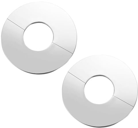 kingsea 2 Stück Rohrmanschetten Edelstahl Abdeckung, Innendurchmesser 40 mm Rohrabdeckungen Dekorative Deckel, Abdeckung Heizungsrohr Boden für WasserhäHne HeizköRperrohre Rohre Blende