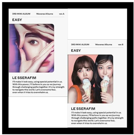 (WEVERSE ALBUMS Ver.) LE SSERAFIM EASY 3rd Mini Album (A/B - Random Ver+1ea Store Gift Photo Card) K-POP SEALED