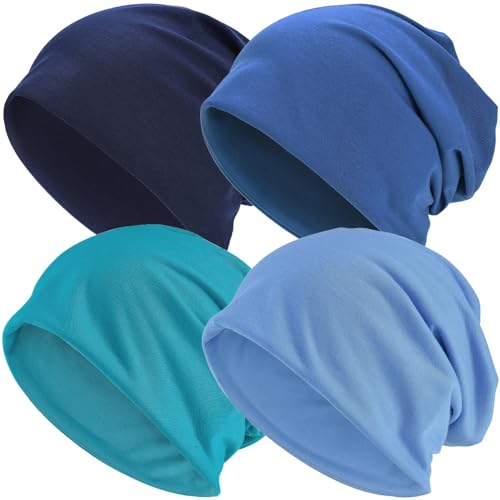 EINSKEY Mütze Herren Damen Dünne Slouch Beanie Hat Leicht Atmungsaktiv Sportmütze Übergangsmützen für Joggen, Fahrradfahren, Schlafen, Haarausfall, Chemo