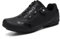 Hixingo Fahrradschuhe Herren Damen Rennrad Und MTB Schuhe Mit Gummisohle, Atmungsaktive Sneaker rutschfeste No-Lock Fahrradschuhe Mountainbike SPD Schuhe（Schwarz ，42 EU）