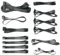 Nfortec Sagitta PSU-Kabel-Set, 1000 W, Kabelmanagement, modulare Stromversorgung, zertifizierte Erweiterung, 24-polige ATX-Anschlüsse, SATA PCI-E (6 + 2 Pin), EPS (8-polig), RGB-Kabel
