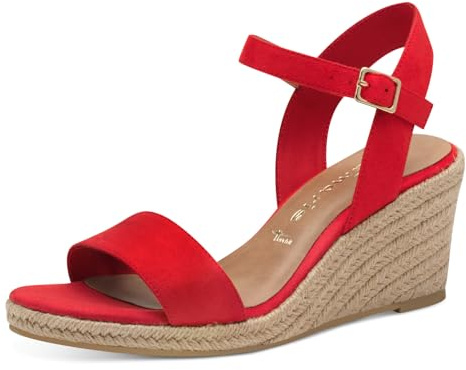 Tamaris Sandalette Damen Vegan rot,EU 36