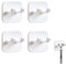 Cleminsta 4 Stück Rasierer Halterung Dusche, Rasierhalter Dusche Ohne Bohren, Halterung Rasierer Dusche, Rasiererhalter Dusche, Rasierer Halterung Selbstklebend für Stecker, Schlüssel, Handy Ständer