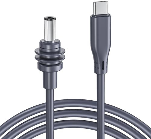 XLTTYWL Starlink Mini USB C to DC Power Cable, 100W USB Type-C Input to Waterproof Barrel Jack Charging Cord 18AWG, Work with 60W+ PD Source, Compatible with 28V PPS and 20V PD Protocols (2M/6.5FT)