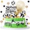 Hejo 28pcs Football Cake Toppers, Reusable Cake Decorations for Boys Girls Kids Men Women, Durable Football Themed Birthday Party Decorations, Birthday Cake Decorations for Football Party