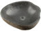Naturstein Hand-Waschbecken Aufsatzwaschbecken Vulkanstein Andesit Findling grau 30 x (7-8) x 30 cm, Gewicht: 9,5 kg