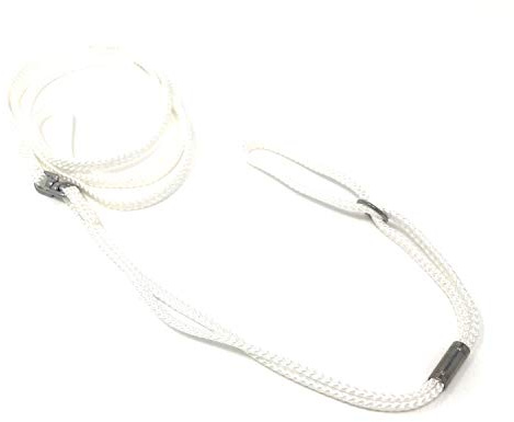 ShowLeine Vorführleine für Hundeausstellung Ausstellungsleine Showleine Nylon für kleine mittelgroße und große Hunde Weiss 5mm x 120cm