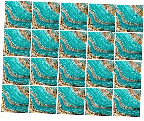 IWOWHERO Modernes Design 20 Stück Selbstklebende Fliesenaufkleber Für Küche Badezimmer Wohnzimmer Dekoration