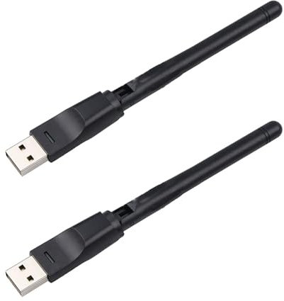 Fnfhsa 2X RT5370 Scheda Wireless Portatile 2.4G 150Mbps Adattatore WiFi USB Antenna WiFi Ricevitore WiFi USB per PC e TV Box