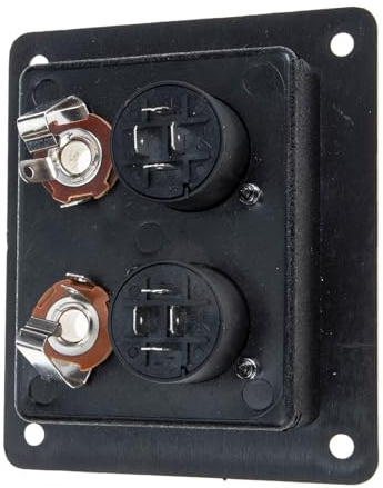 GAROZATION Schwarze Verdrahtungsplatine für Lautsprecher mit Kunststoffmaterial und Einfachem Einbau für Lautsprecher und Subwoofer Boxen im Bühnenbereich