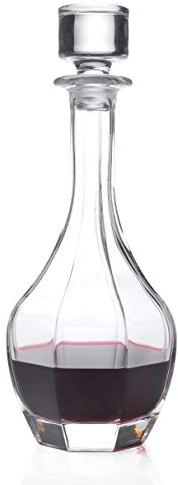 RCR 51556020006 Chic Runder Weindekanter aus Luxion-Kristall, groß, 1 Liter, Glas, Karaffe