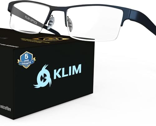 KLIM Protect - Brillen der neuen Generation - Schützen Sie Ihre Augen vor dem schädlichem blauem Licht von Bildschirmen - Anti-Müdigkeit, Anti-Blaulicht, UV-Schutz - Für PC, SMARTPHONE, TV, TABLET