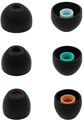 JNSA Silikon-Ohrstöpsel, Ersatz für Sony WF 1000 x m5/1000 x m4, XBA, MDR und DR-Serie, In-Ear-Kopfhörer, SML, 3 Größe, 3 Paar, Schwarz