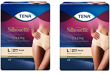 Tena Silhouette creams Tg L PLUS - Offer TWO packs of 8 pcs each