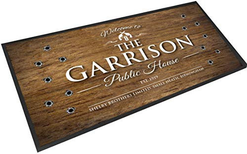 The Garrison Tapis de Bar Effet Bois