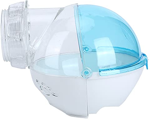 Nikou Hamster Badezimmer - 13cm Transparent Hamster Running Exercise Rad geruchsresistent Kleines Haustier Spielzeug Ratte Laufspielzeug(Blau)