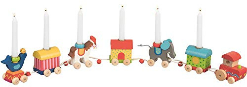 goki 2397 - Geburtstagszug Zirkuswelt + Kerzen-Set Rosa