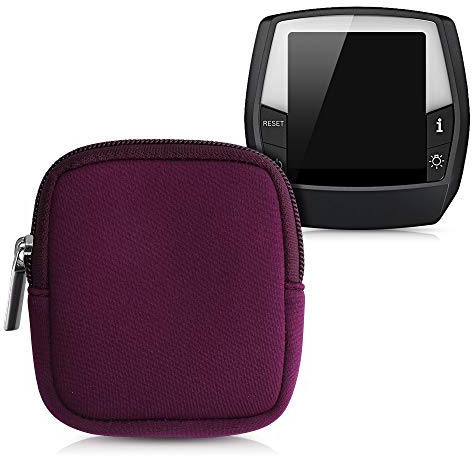 kwmobile Tasche kompatibel mit Bosch Intuvia - E-Bike Computer Neopren Hülle - Schutztasche Brombeere