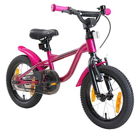 Löwenrad Kinderfahrrad für Jungen und Mädchen ab 3-4 Jahre | 14 Zoll Kinderrad mit Bremse | Fahrrad für Kinder | Berry