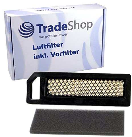 Trade-Shop Filter-Set (Papier-Luftfilter + Schaumstoff-Vorfilter) für viele Kawasaki 6PS / 6,5PS Rasenmäher-Motoren wie FJ151V FJ180V