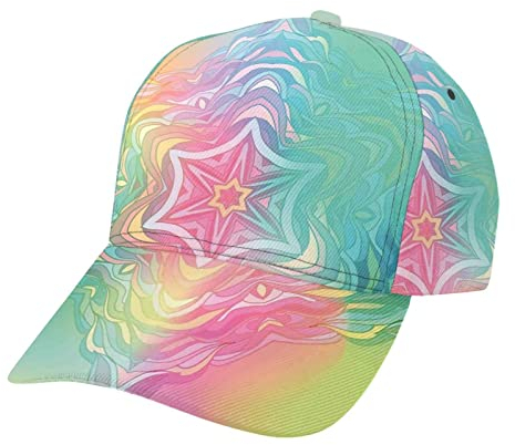 通用 Black Cherries with Golden Tails Pattern Baseball Caps Adjustable Baseball Hat Washed Dad Hat for Summer