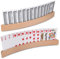 Zocipro 2 Stück Kartenhalter Spielkarten Kinder,Freisprech Kartenständer,Kinder Spielkartenhalter,kartenhalter Holz,Holz Spielkartenhalter,für Kinder, Senioren, Erwachsen