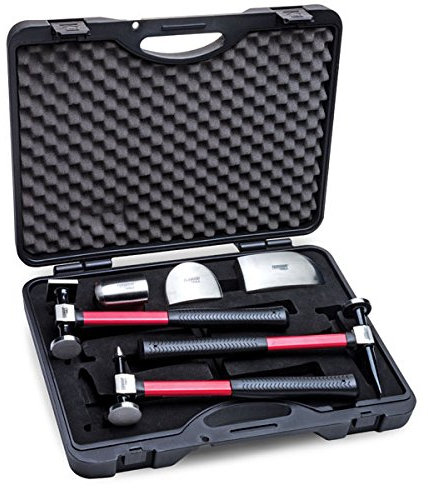 Fairmount 6 Piece Professional Hammer and Dolly Set Auto Body Repair Tools Fender Tool Kit Hammer Dolly Dent Bender