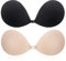 CatoFree Push Up Invisible Bra for Women, 2 Pack Reusable Backless Strapless Sticky Adhesive Bra for Evening Dress-E Cup