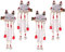 Lurrose 4 Stücke Japanische Kimono Haarspange Kimono Haarschmuck Japanische Fuchs Haarnadeln Spange Chinesische Quaste Haarnadeln Hanfu Haarschmuck