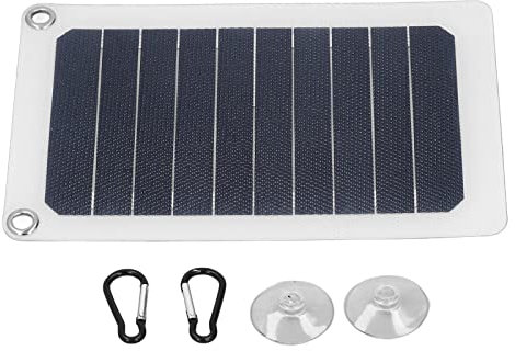 6W 6V Panneau Solaire Portable Silicium monocristallin Conservation de l'énergie Protection de l'environnement Panneau de Charge Solaire pour Voiture Bateau téléphone
