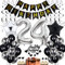 24. Geburtstag Dekoration,Schwarz Tortendeko Geburtstag 24 Jahre Männer,Black and White Party Deko,24 Geburtstag Frauen Männer,Tortendeko 24. Geburtstag Männer Frauen,Geburtstagsdeko 24 Jahre Frauen