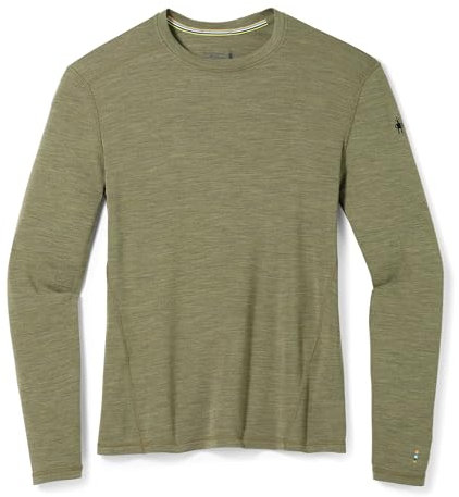 Smartwool Men's Classic Thermal Merino Base Layer Crew, Winter Moss Heather, L