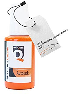 uniQum Autolack Lackstift fürs Auto für SKODA ZELENA MINT/MINT GRUEN/VIVID VERDE LD6Q Autolack Reparatur 30 ml