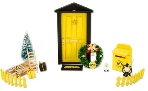 Borussia Dortmund Unisex Jugend BVB Wichteltür, schwarzgelb, One Size