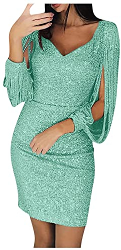 YNIEIAA Kleid Damen Langarm Grau Mit Kapuze Ärmellose Stola Für Abendkleid 50s Maxi Dress Damen Kleider Elegant Festlich Für Frau Hochzeitsgast