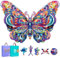Mys Aurora Wooden Puzzles for Adults, 200pcs Butterfly Wooden Jigsaw Puzzle, Luxurious Unique Shape Colorful Puzzles Gift, Jigsaw Puzzle for Family Game and Home Decor