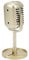 Generic Classic Prop Microphone, Gold, Retro Props for Filming, Dance Shows, Karaoke, Silver FilmSilver