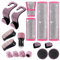 hifrom 17 Stück Glitter Damen Auto Interieur Zubehör, Glitter Autozubehör Glitter Damen Brillengestell, Glitter Schaltknauf Abdeckung, Glitter Zündring, Glitter Auto Haken