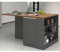 VE.CA - Ilot de Cuisine Balance - Buffet de Cuisine - Idéal pour Une Cuisine complète - Idéal comme Table à Manger - Couleur Anthracite/Wotan - Made in Italy