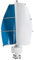 banborba 100W Vertikale Windgenerator, 24V Dreiphasiger Windrad Windturbine, 2-Klinge Vertikale Windkraftanlage mit Steuergerät, Geeignet für Boote, Pavillons, Hütten oder mobile Häuser (Blau/24V)