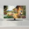 Universal TV Dust Cover Indoor 32-85in TV Dust Cover Indoor Art Cloth Smooth Soft Display Protective Case Dust Proof TV Screen Protector Bedroom Living Room Decor(Color:color1,Size:85in)