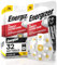 32 Energizer Acoustic Batteries for Hearing Aids Size 10 Yellow with PowerSeal Technology - 4 Blister Packs of 8 Batteries