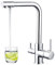 Sistaby 3 Way Kitchen Tap Chrome 3 in 1 Water Tap Filter for Kitchen Sink Taps with Drinking Water Filtered Outlet Dual Lever Kitchen Mixer Tap 360° Swivel Triflow Clean Water Tap