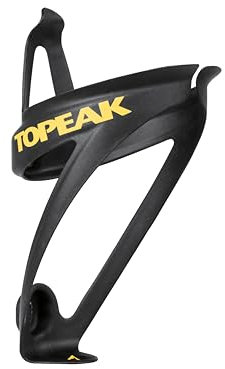 Topeak Shuttle Cage Z Bottle Cage made with Premium Re-cycled Carbon, Lightweight, Black, Yellow