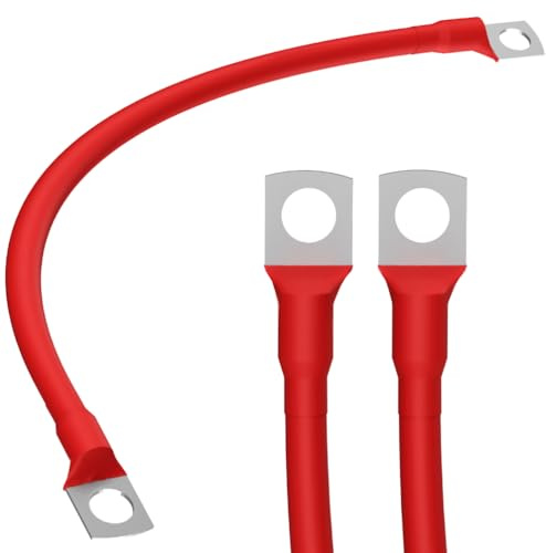 SIGA Batteriekabel 50mm2 40CM inkl. 2X Kabelschuh M10 Batterie Kabel Rot