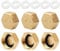 6 Pcs Radiator Valve Caps,Blanking Cap Washing Machine Brass Pipe Covers Steam Cleaner Safety Chrome Cover Replacement Female Stop Ends 20mm,for Plumbing Heating Bungs Hose Screw Water Tap Valves