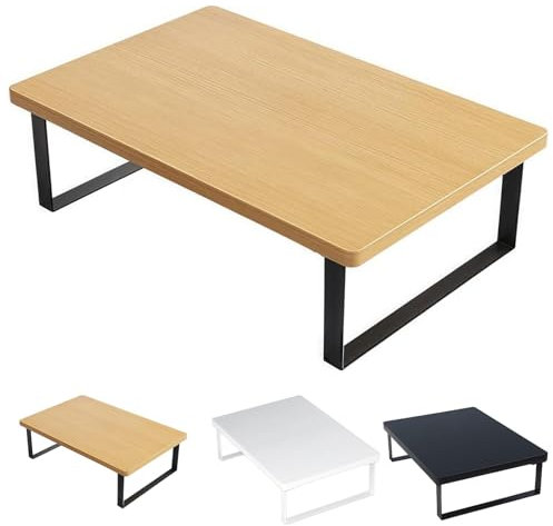 Generico Supporto per Forno a microonde da Cucina, 40 x 30 x 8,5 cm, in Metallo e Legno, con Piedini Antiscivolo, ripiano salvaspazio per Piano di Lavoro
