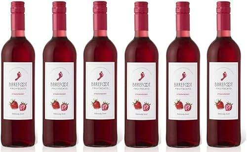 6x 0,75l - Barefoot - Fruitscato - Strawberry - aromatisiertes weinihaltiges Getränk