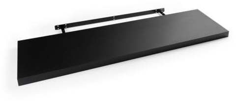 Home4You Wandboard - 100 x 23,5 cm - Schwarz matt - MDF - PVC