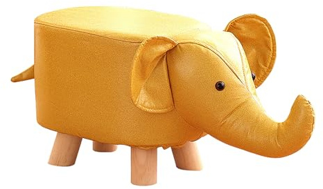 Tierfußhocker Massivholz Elefant Hocker Tragbare Fußstütze Ottomane für Wohnzimmer und Schlafzimmer